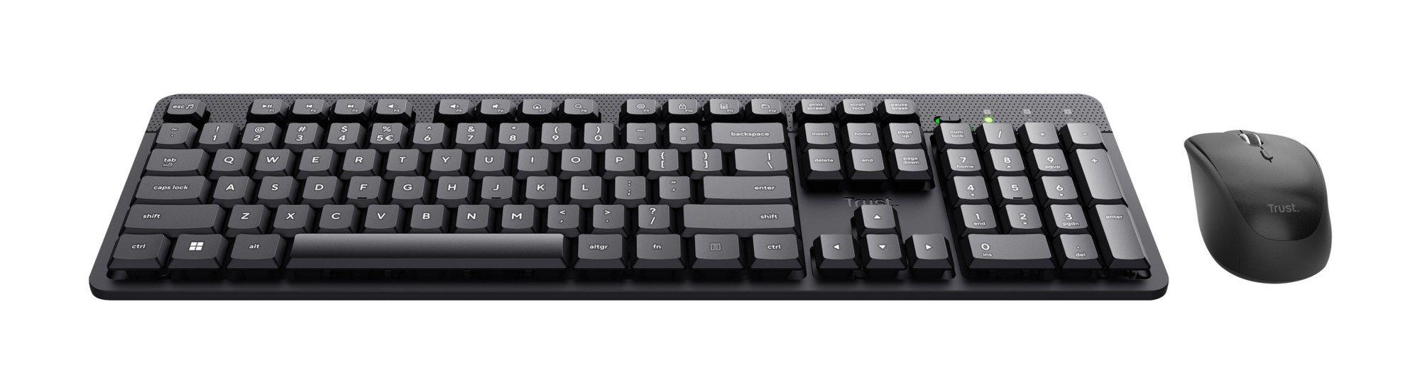 Conjunto de Teclado e Rato TRUST Ody II (Inglês - Interruptor de membrana - Tamanho completo - Preto) — miniatura 2