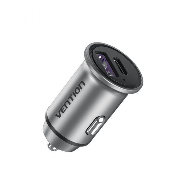 Carregador de Isqueiro VENTION FFBH0 (20 W - Preto e Cinzento) — miniatura 2
