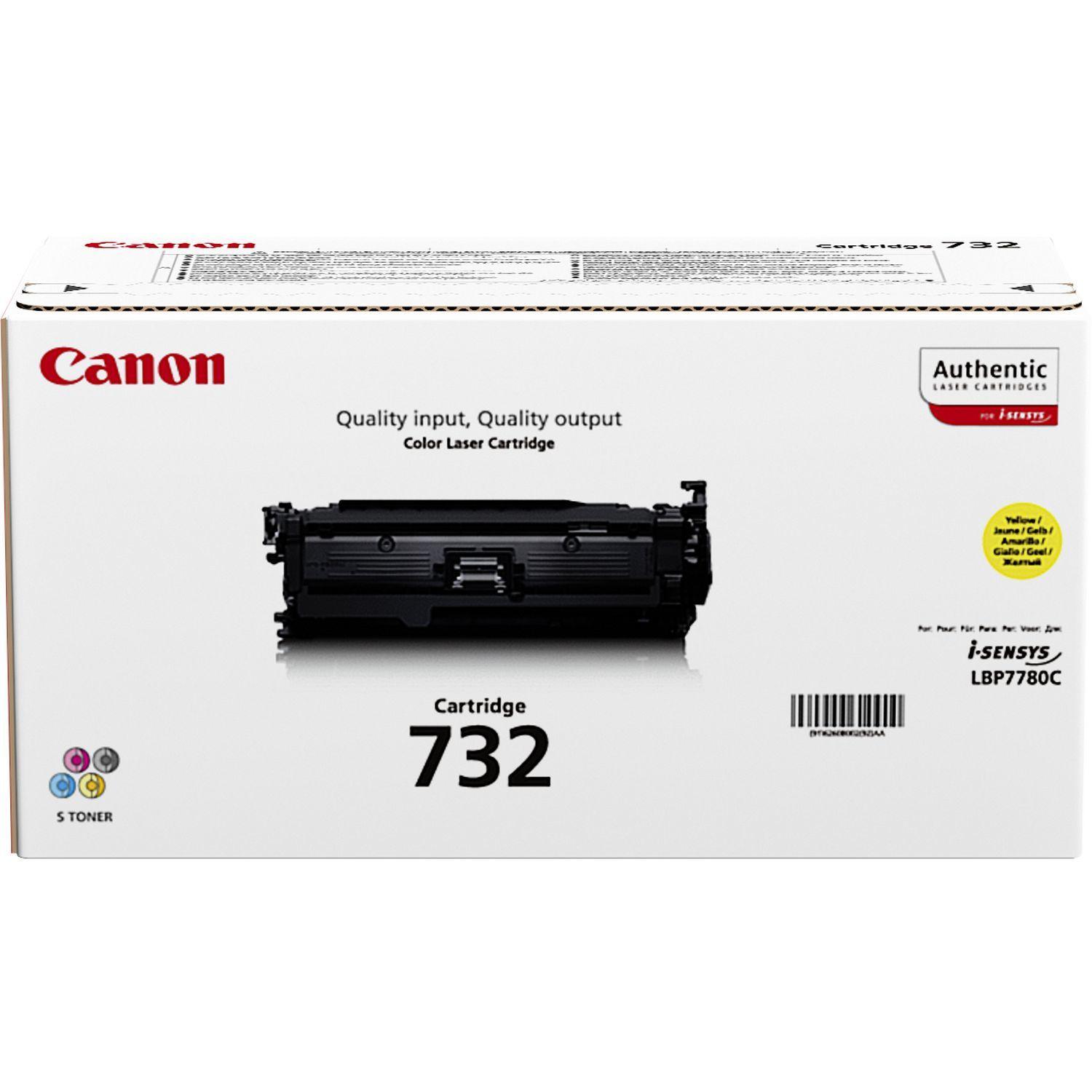 Toner CANON 732Y (6400 páginas - Canon i-SENSYS LBP7780Cx - Amarelo)