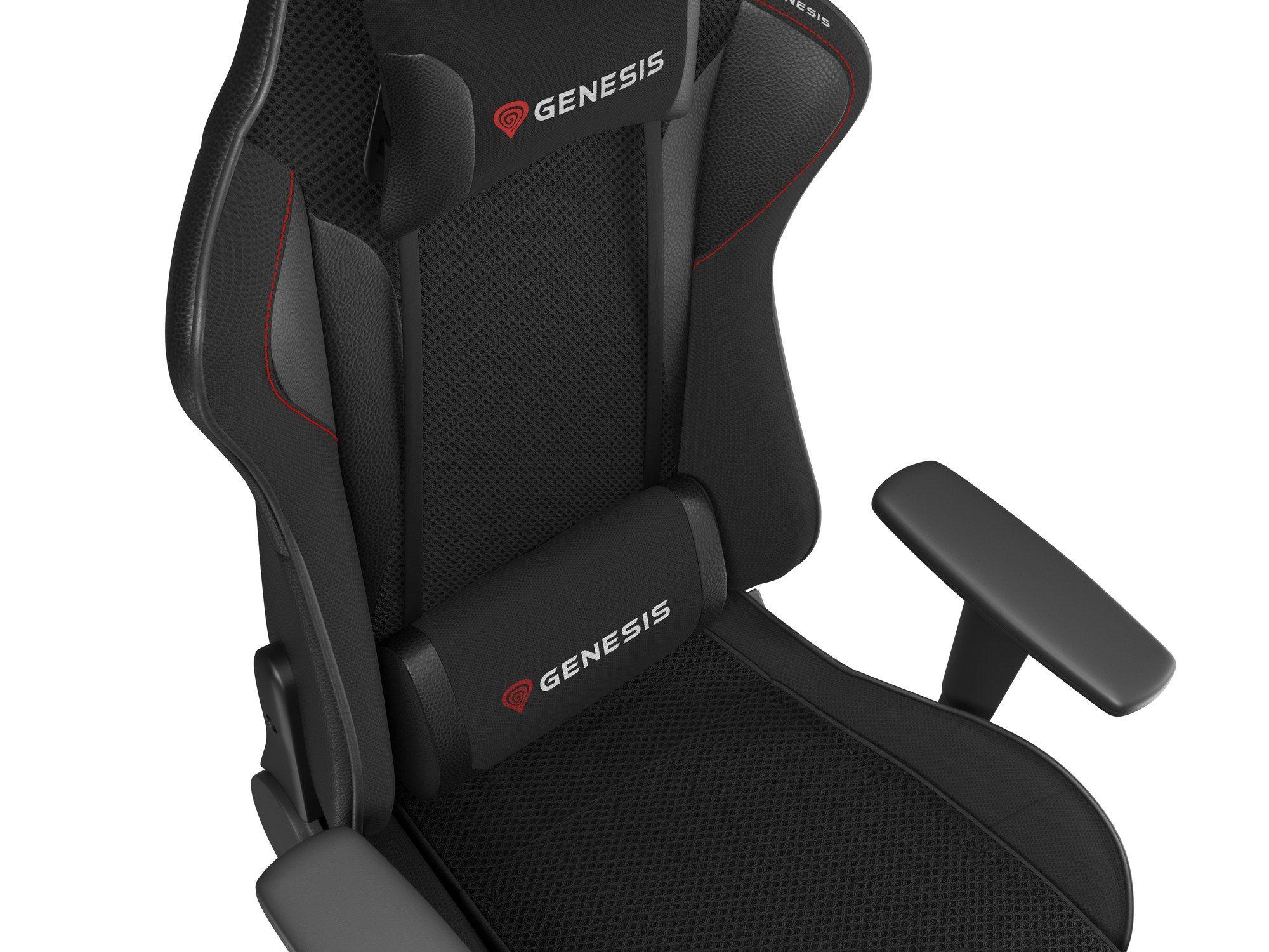 Cadeira Gaming GENESIS Nitro 440 G2 (120 kg - 7 cm - Tecido, Imitação de pele - Preto/Cinzento) — miniatura 3