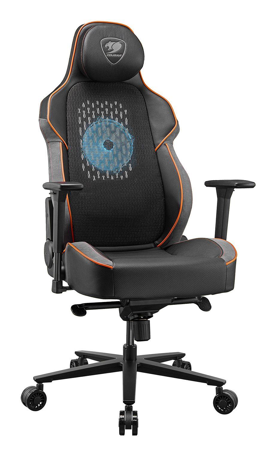 Cadeira Gaming COUGAR NxSys Aero (160 kg - 139 cm - Até 150º, 86.5 cm - Preto/Laranja), miniatura 2