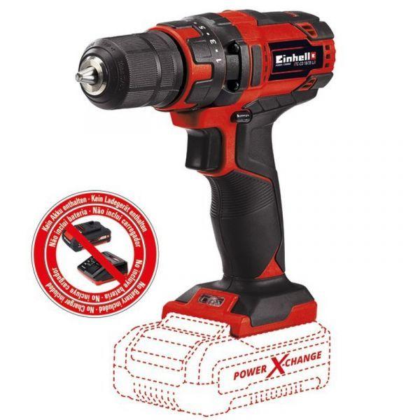 Berbequim Aparafusador Sem Fios EINHELL TC-CD 18/35 Li Solo (Preto/Vermelho), imagem 1