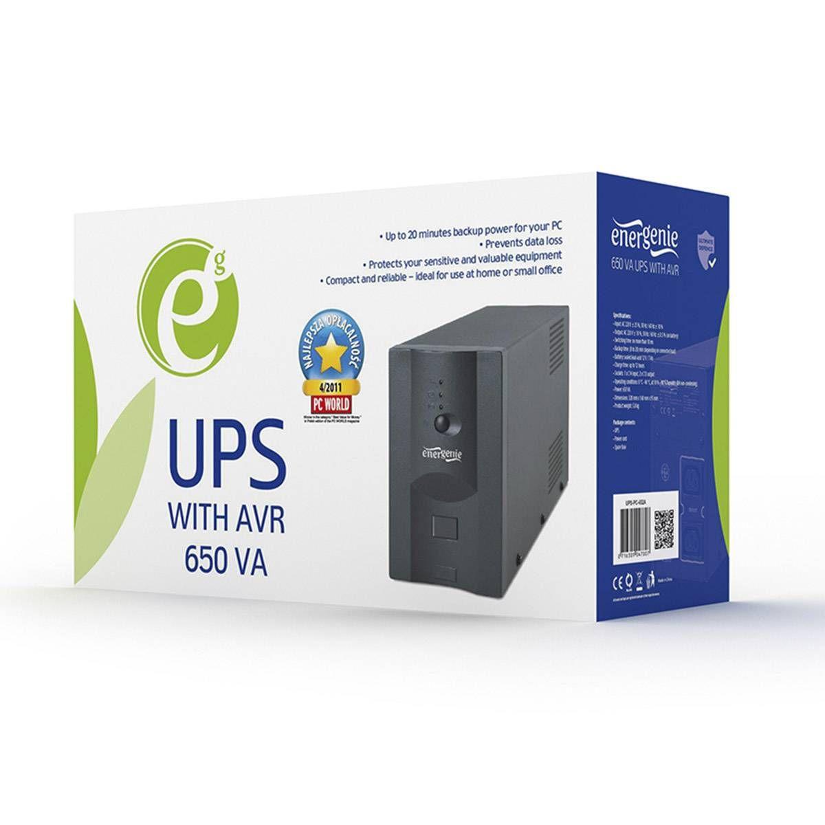 UPS GEMBIRD UPS-PC-652A (Acopladores C13 e C14 - Preto) — miniatura 4