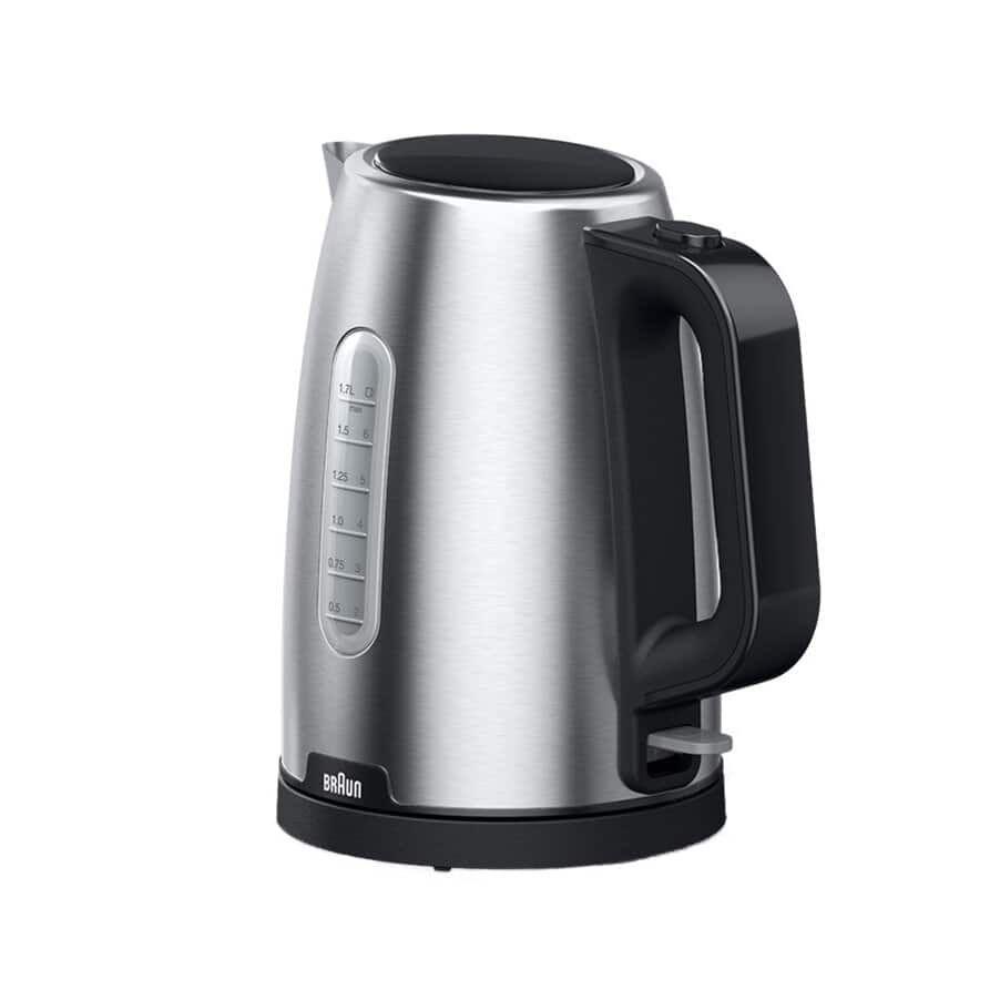Jarro Elétrico BRAUN PurShine WK 1500 (2200 W - 1,7 l - Metal - Preto/Inox)