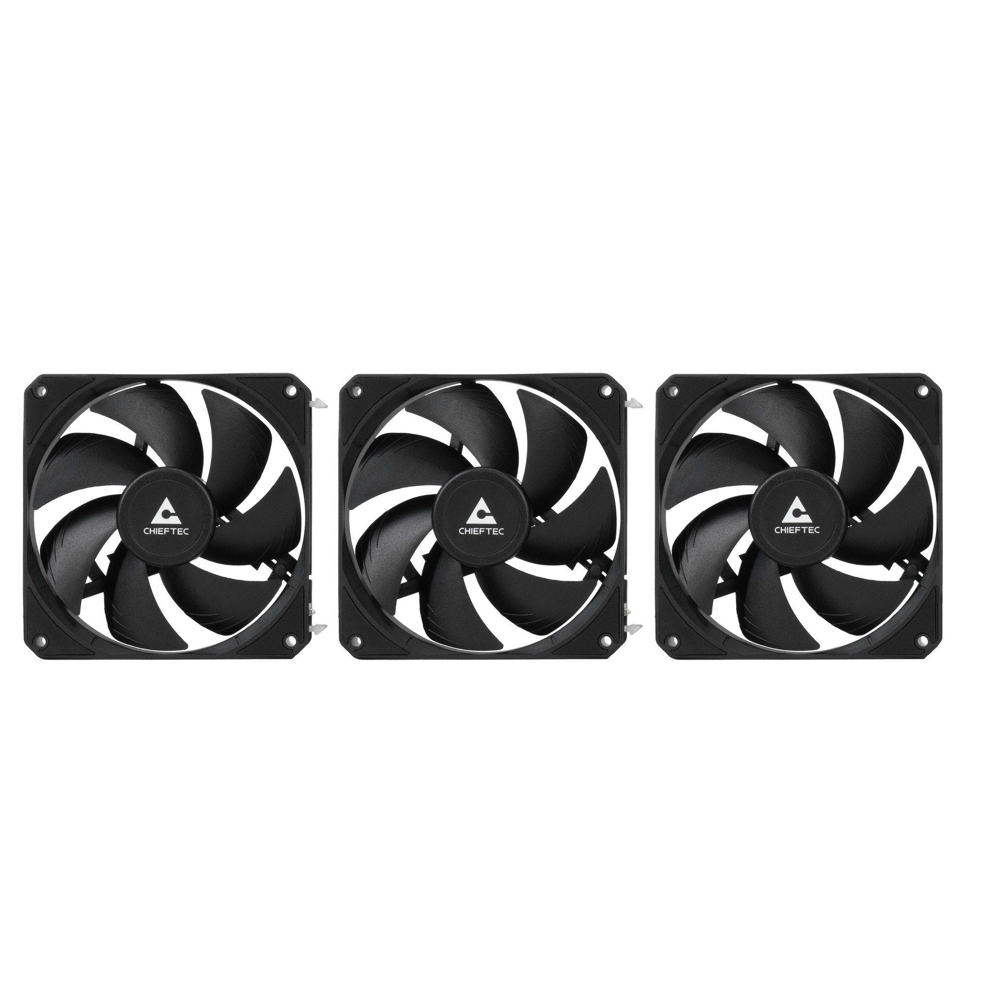Sistema de Refrigeração Líquida CHIEFTEC ICEBERG PRO 360 DARK (120 mm - 2200 RPM - 4-pin - Preto) — miniatura 3