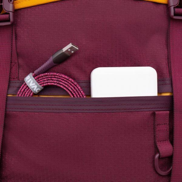 Mochila para Portátil RIVACASE 5361 (30 L - Poliéster, poliuretano - 17,3 polegadas - Vermelho Borgonha), miniatura 5