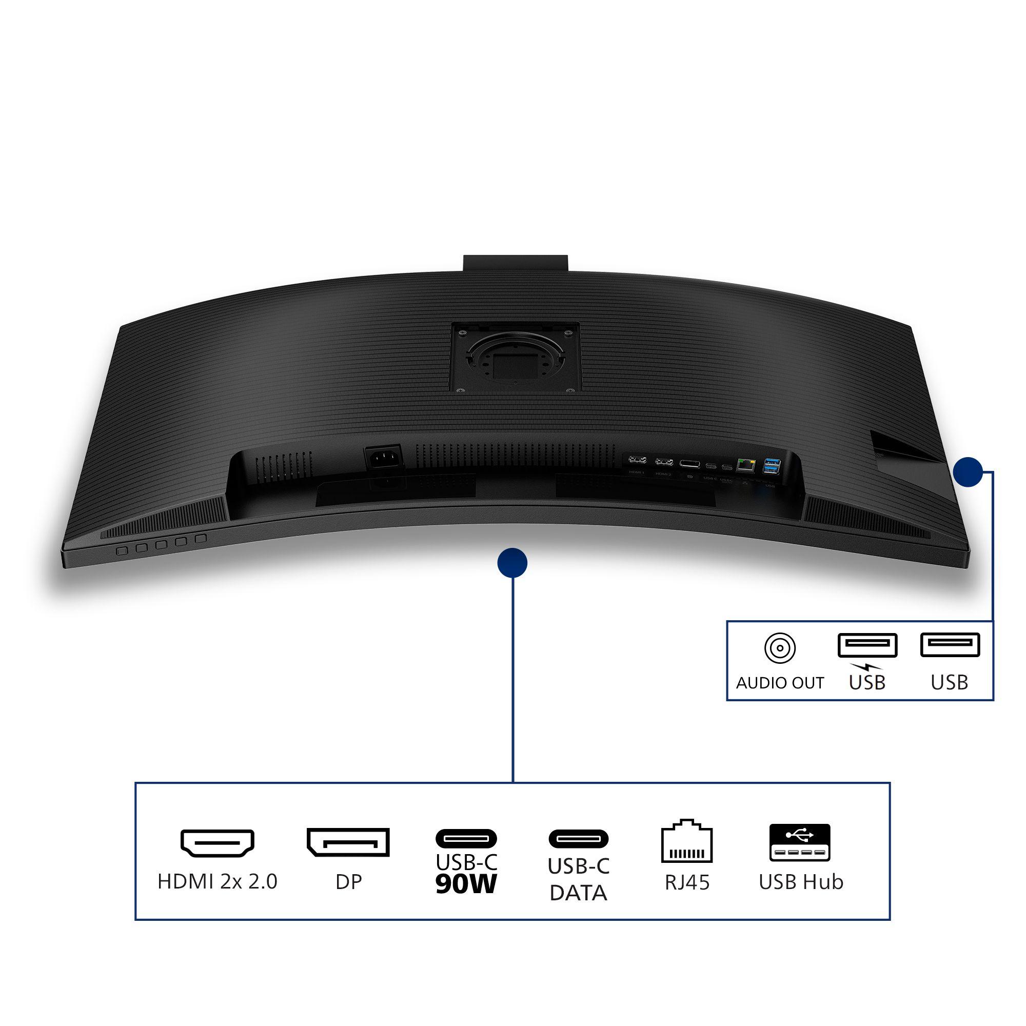 Monitor PHILIPS 34B2U3600CH/00 (34" - VA - 120 Hz - Preto), miniatura 4
