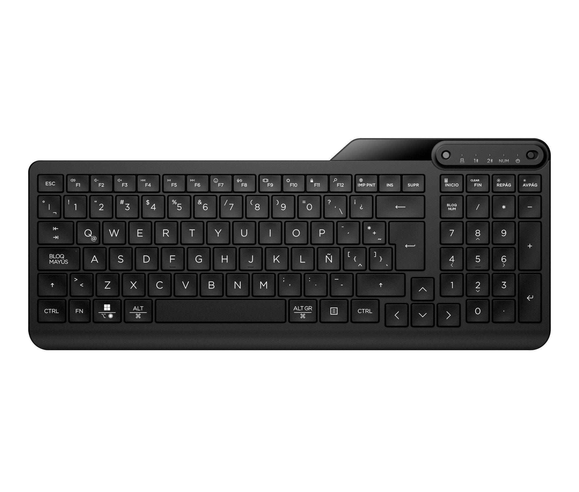 Teclado HP 475 (Interruptor de membrana - Tamanho completo - Bluetooth - Preto) — miniatura 5