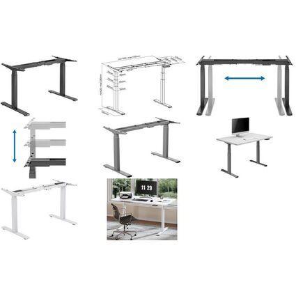 Estrutura de Secretária LOGILINK EO0051G (Aço - Cinza)
