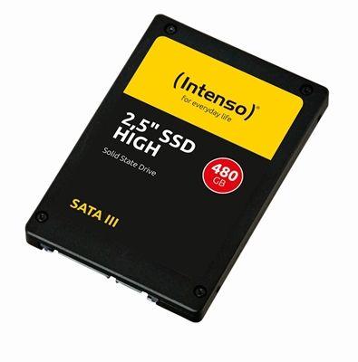 Disco SSD INTENSO High 3813450 (480 GB - 2.5" - Serial ATA III - Preto)