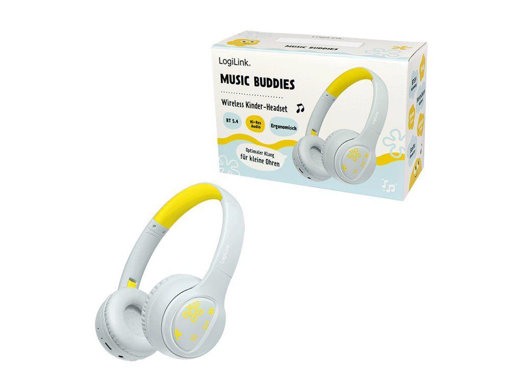 Auscultadores LOGILINK BT0073BL (Azul-claro e Amarelo), miniatura 3