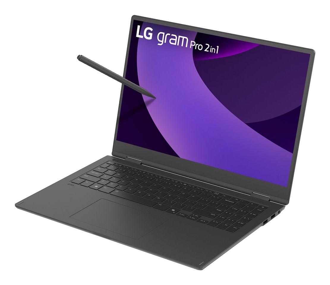 Portátil Híbrido 2 em 1 LG Gram Pro 16TB90TP-K.AP78G (Core Ultra 7 255H - 16GB RAM - 1TB SSD - OLED 16" - Layout DE - Preto), miniatura 2
