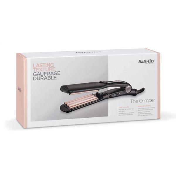 Ferro Texturizante BABYLISS The Crimper 2165CE (Turmalina cerâmica - Preto e Rosa) — miniatura 3
