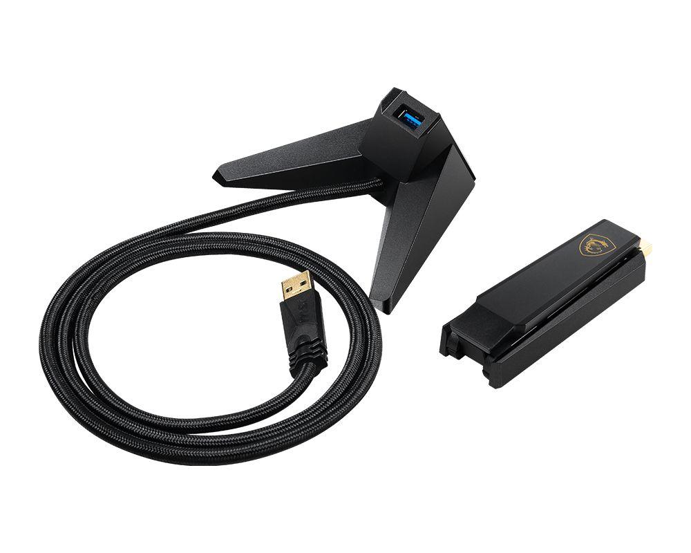Adaptador de Rede USB MSI AXE5400 (Wi-Fi 6E - 2402 Mbit/s - 1 unidade - Preto) — miniatura 9