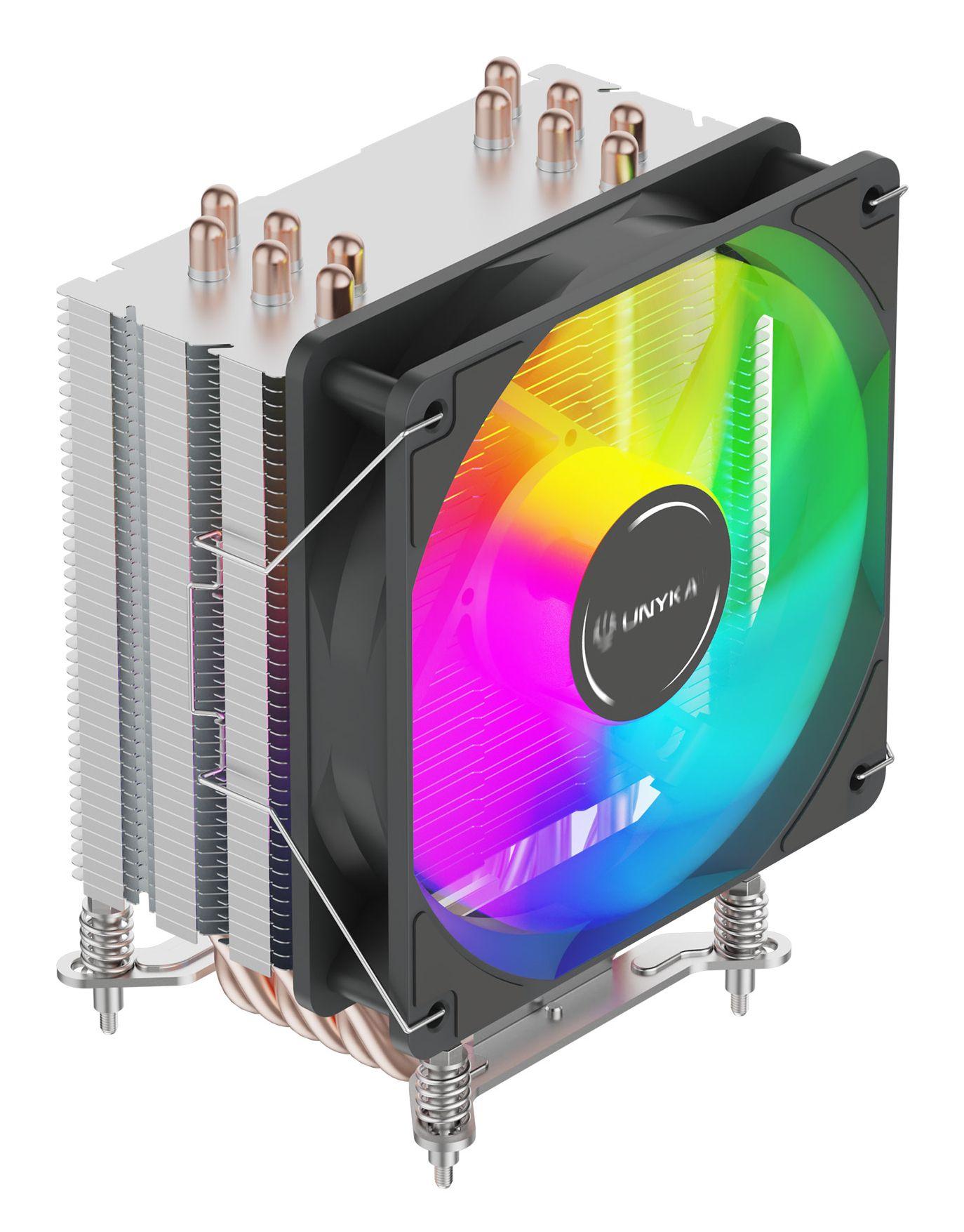 Dissipador CPU UNYKACH Unycool H60 ARGB (180 W - 120 mm - 1600 RPM - Cinzento), miniatura 2