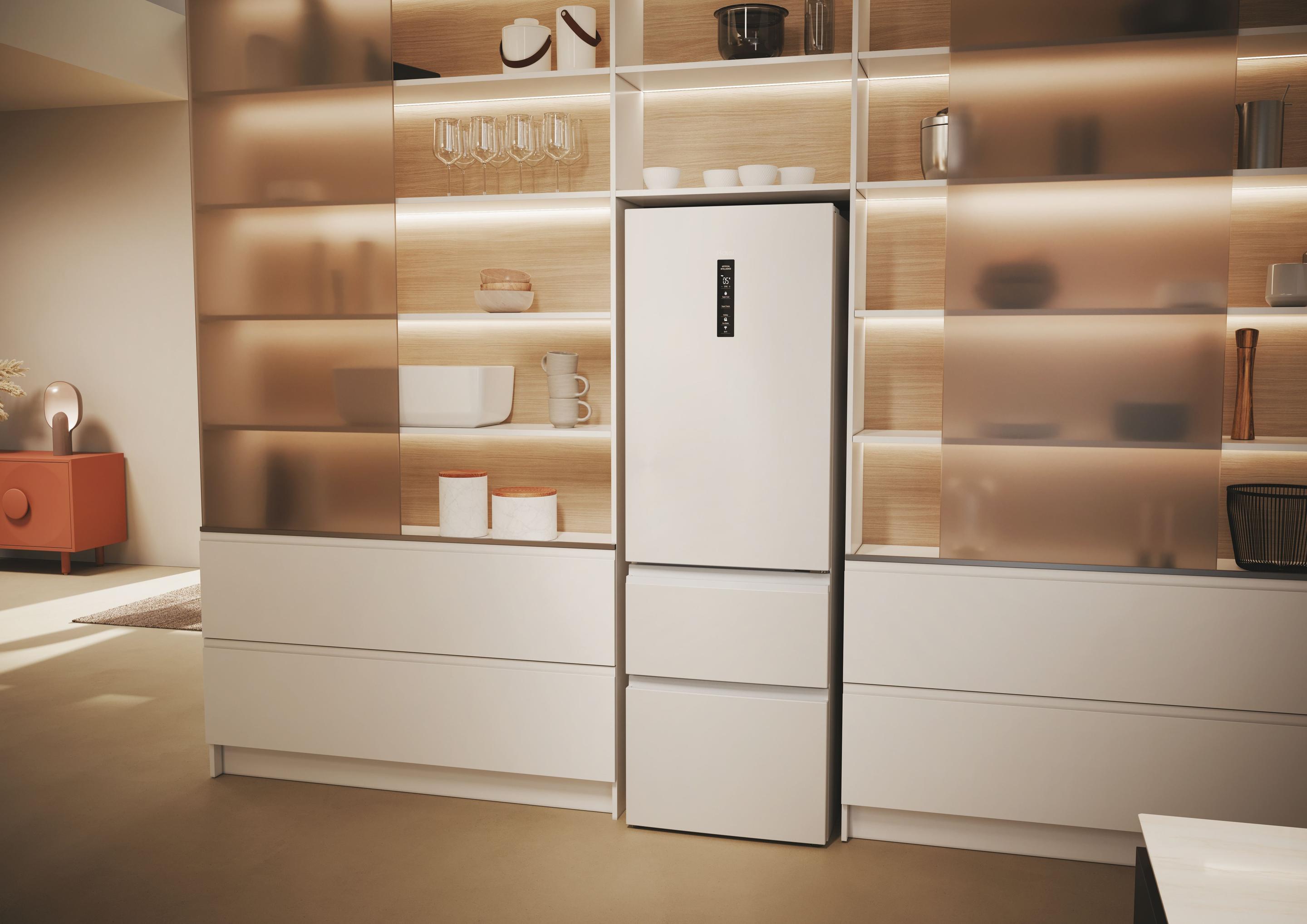 Frigorífico Combinado Independente HAIER HTW5618ENPW (360 l - hOn - 185x59,5x66,7 cm - Branco) — miniatura 11