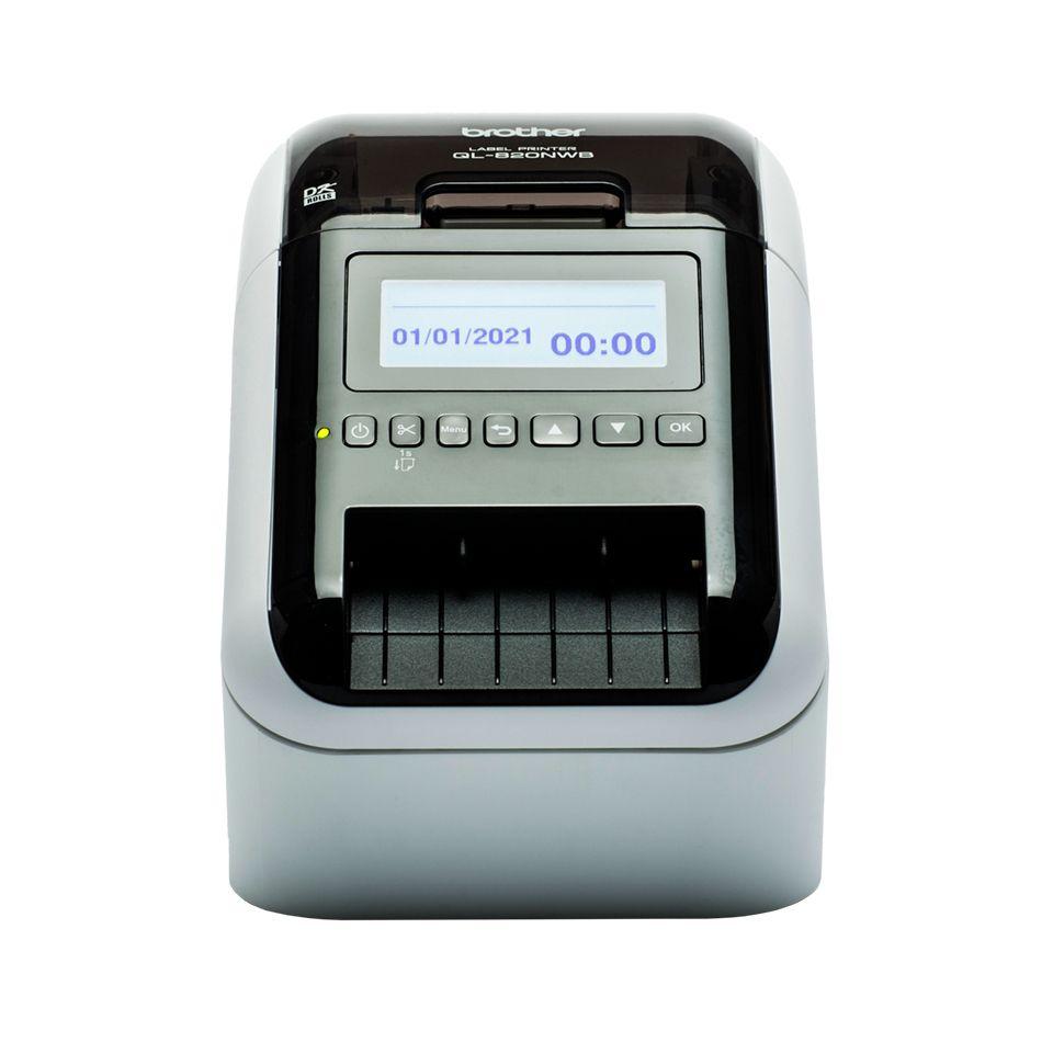 Impressora de Etiquetas BROTHER QL-820NWBCVM (Com fios e sem fios - Preto e Branco), imagem 1