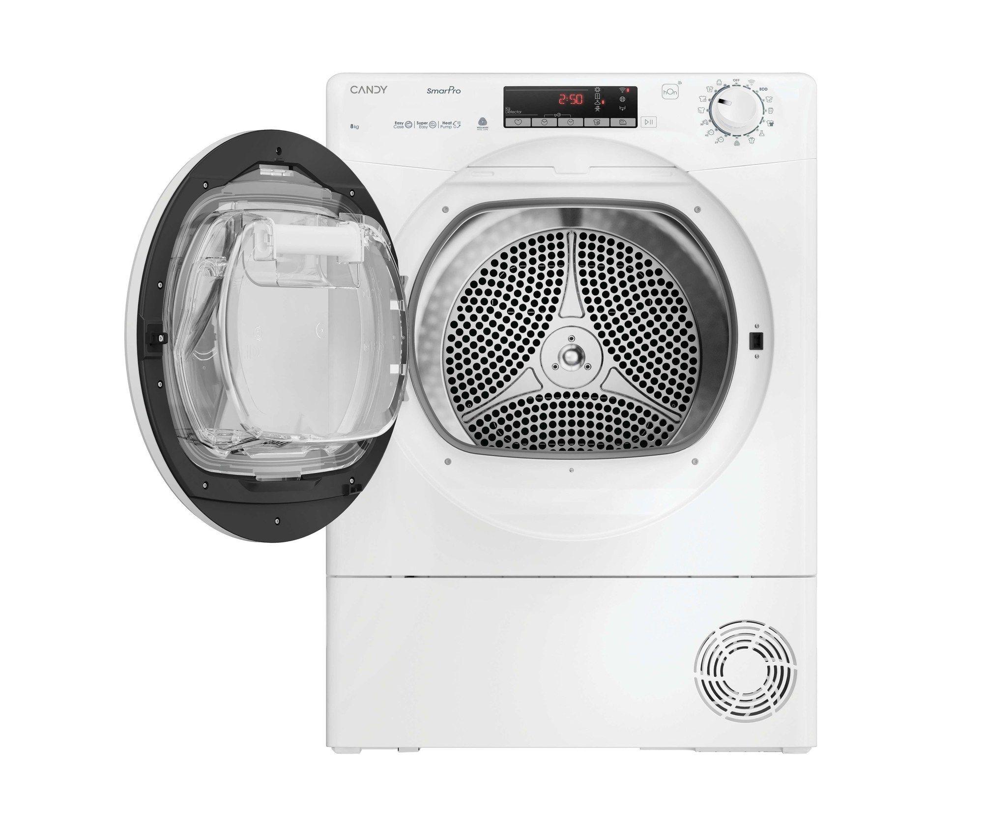 Máquina de Secar Roupa Independente CANDY CROEH8N2TES (8 kg - Bomba de calor - Altura 85 cm - Branco) — miniatura 2