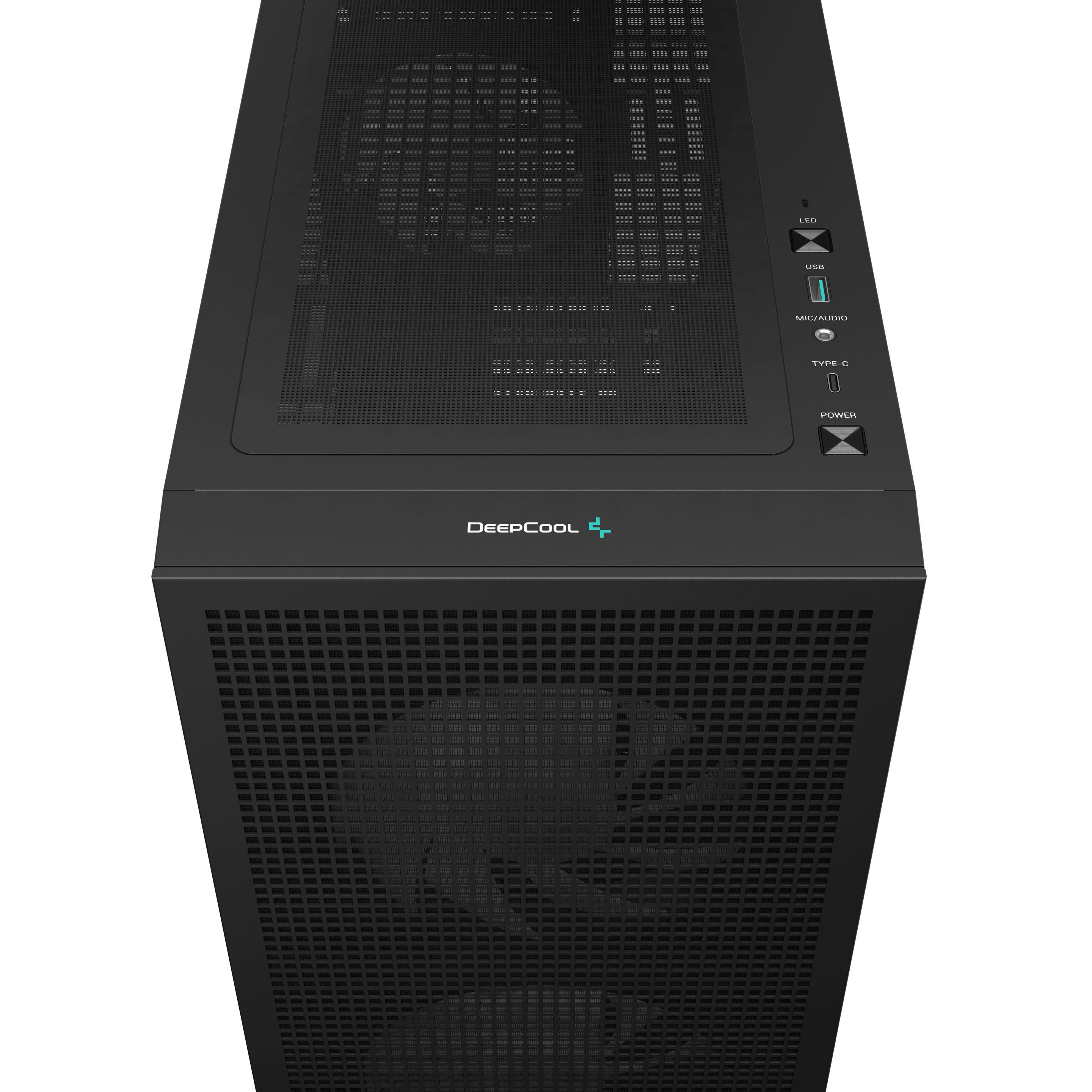 Caixa PC DEEPCOOL CH360 DIGITAL (micro ATX, Mini-ITX - Micro Tower - ABS, SPCC, vidro temperado - Preto) — miniatura 8