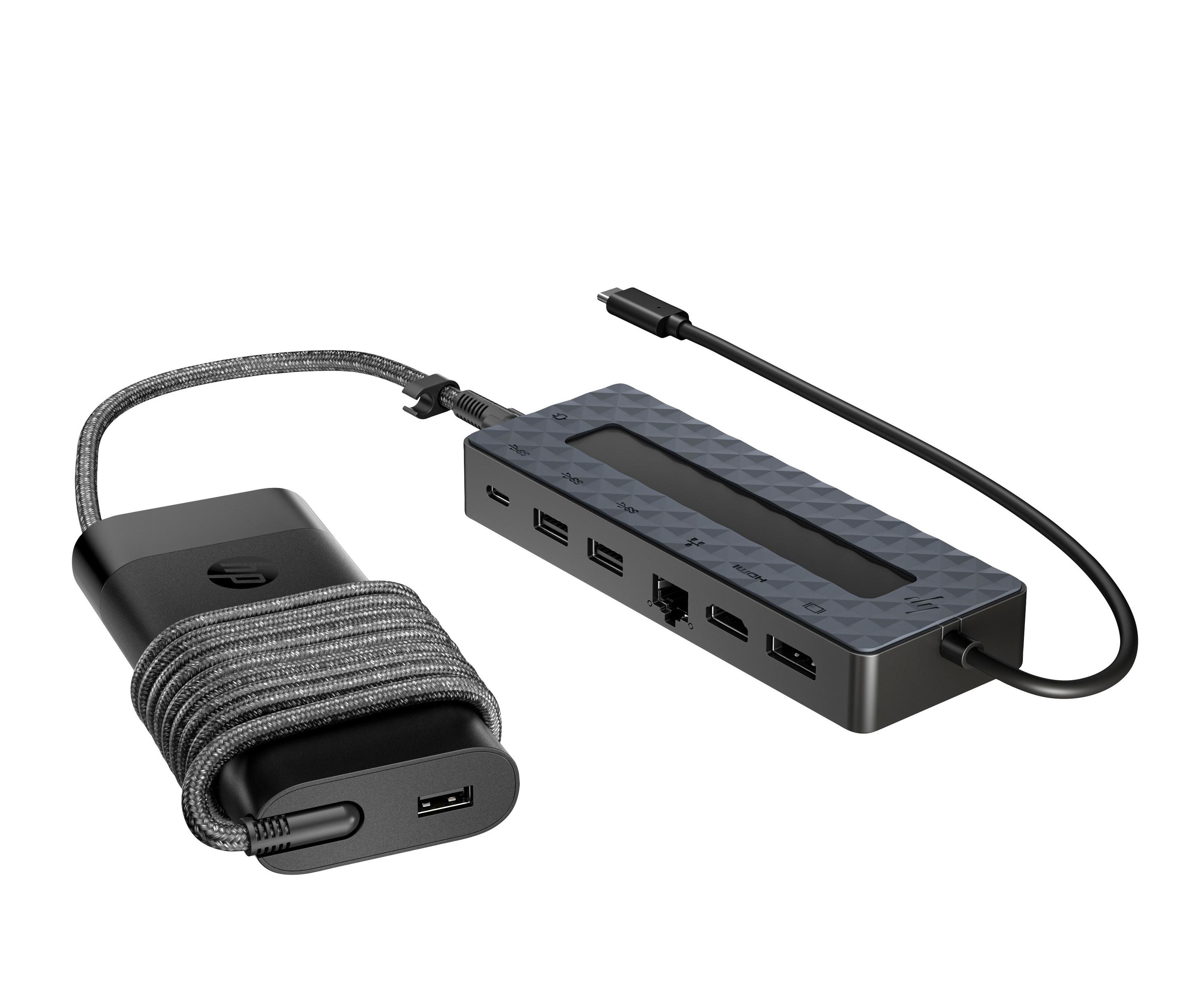 Docking Station USB-C HP Universal 9H0H9AA#ABB (Preto) — miniatura 4