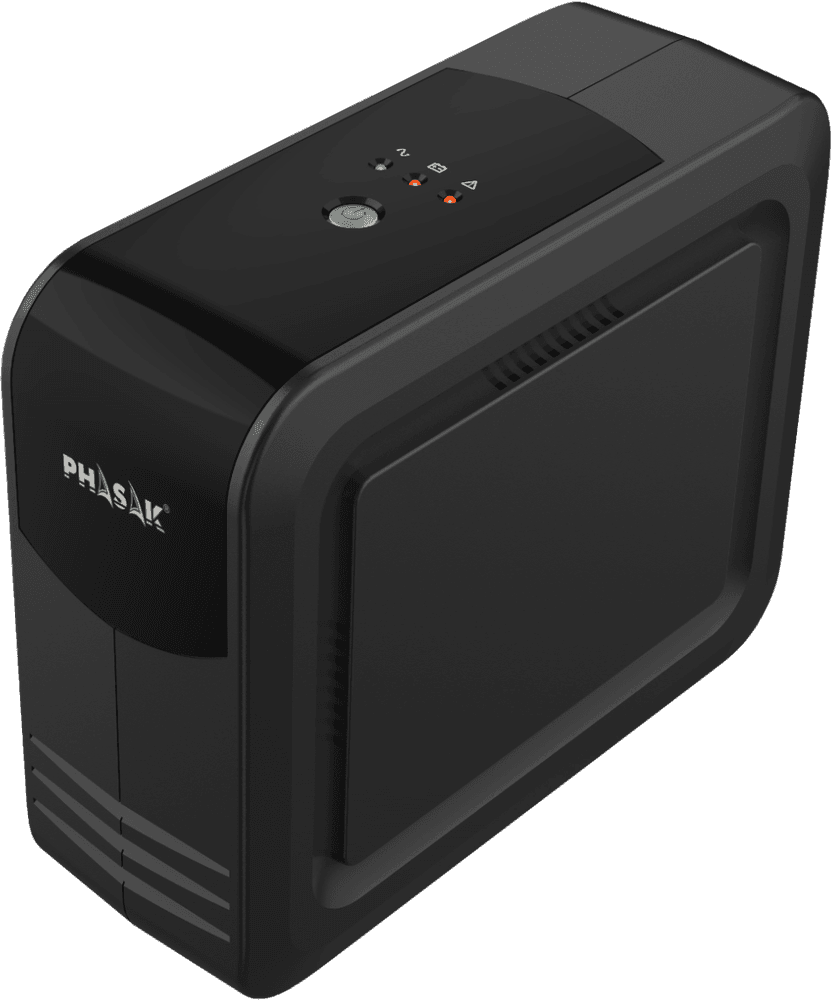 SAI UPS PHASAK Smart Lite PH 9497 (USB, RJ45 - Schuko - Preto)