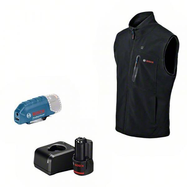 Colete Aquecido BOSCH PROFESSIONAL GHV 12+18V (3XL - Preto)