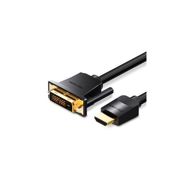 Cabo DVI-D para HDMI VENTION ABFBJ (5 m - DVI-D - HDMI Type A - Preto) — miniatura 2