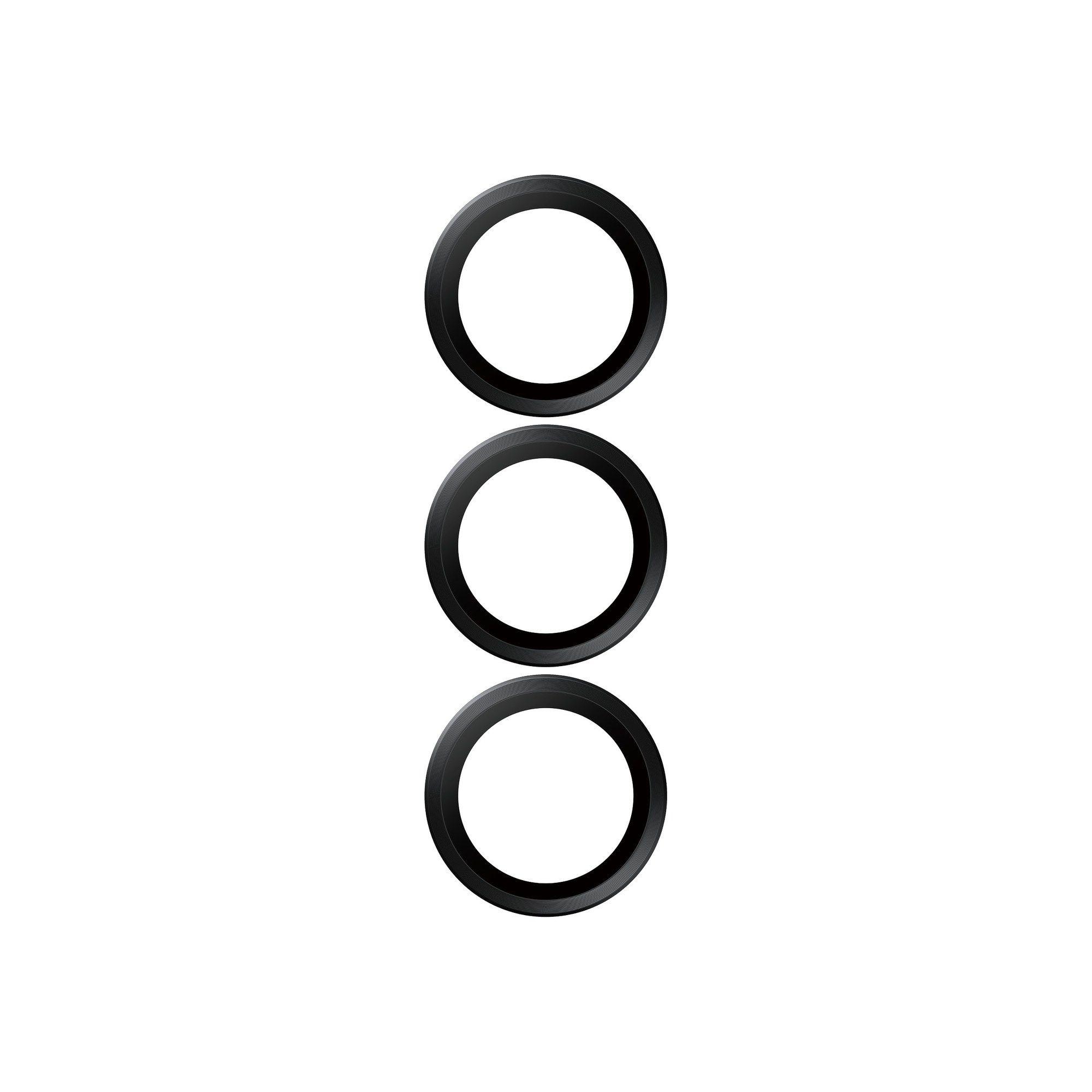 Protetor de Lentes de Câmara PANZERGLASS Hoops para Samsung Galaxy S25 (Samsung Galaxy S25 - Samsung - Vidro temperado, Silicone - Preto) — miniatura 4