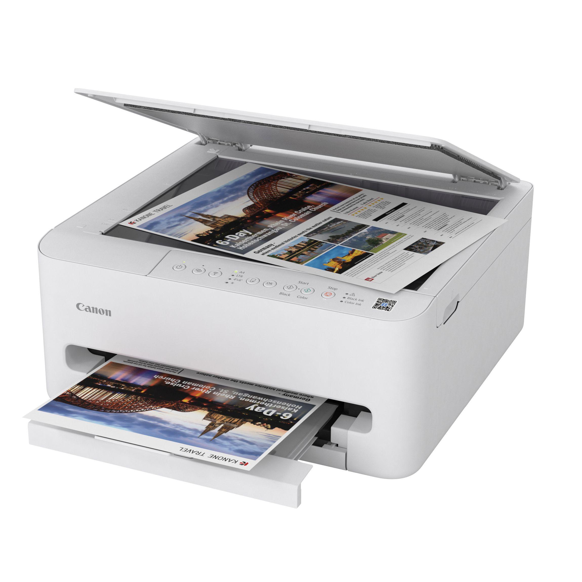 Impressora Multifuncional CANON PIXMA TS4150i (A4 - Impressão a cores - 100 folhas - Branco) — miniatura 3