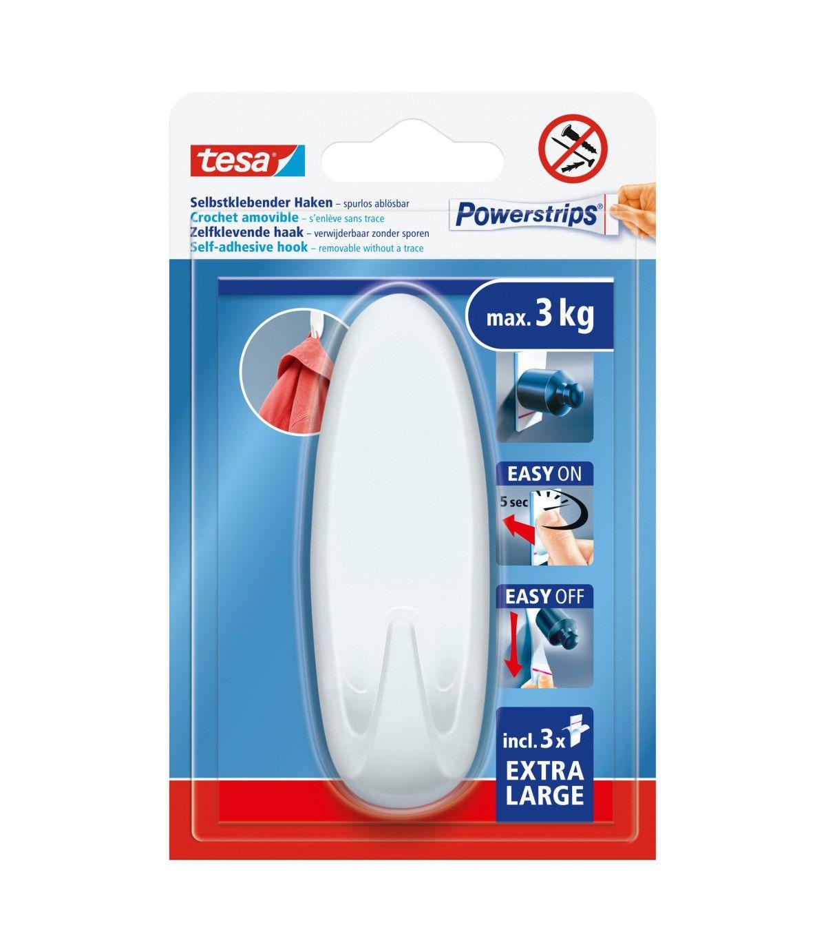 Gancho Adesivo Oval TESA Powerstrips XL (Branco), miniatura 2