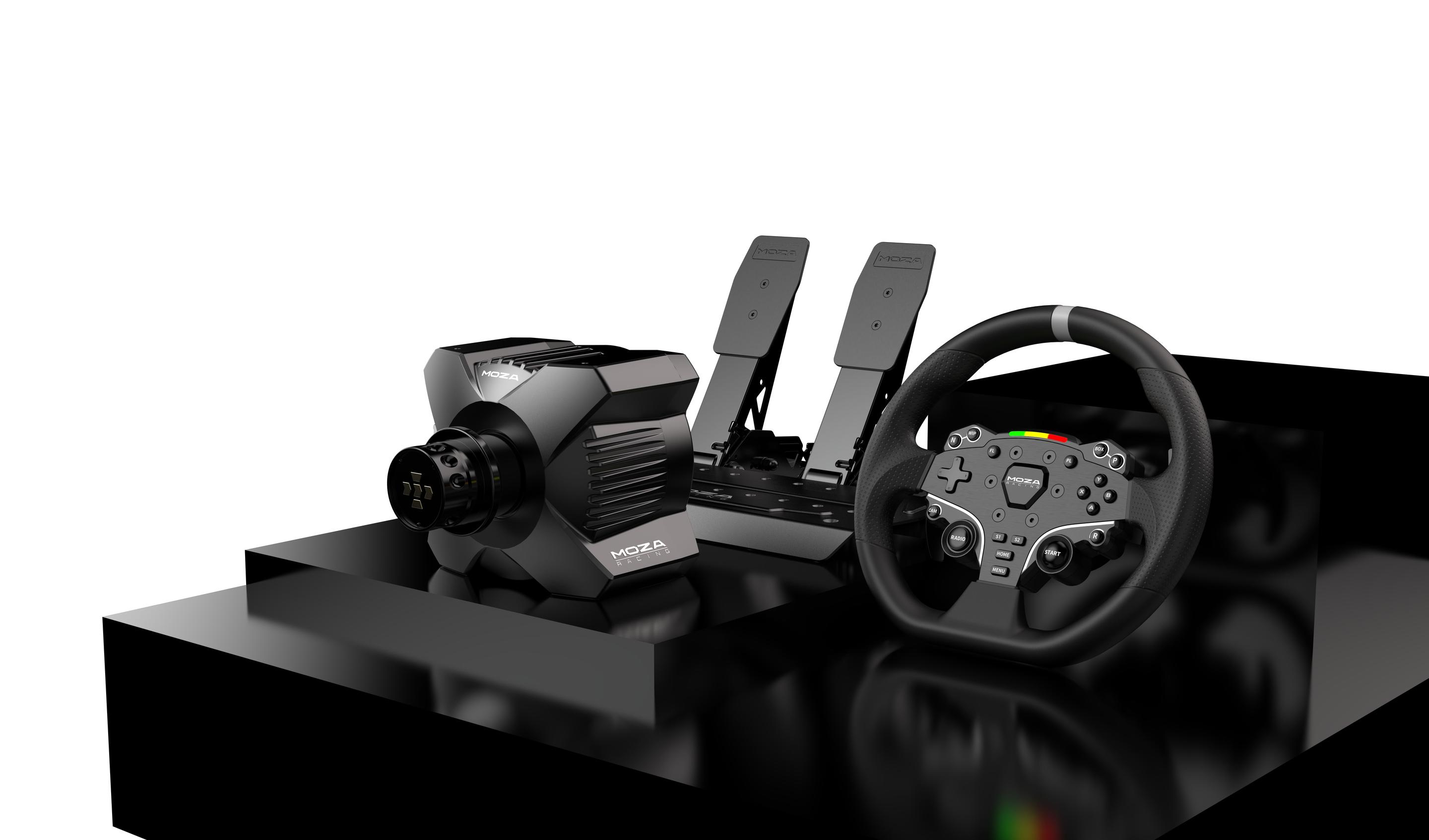 Volante e Pedais MOZA RACING R3 Racing Bundle para PC (PC - Com fios e sem fios - Bluetooth/USB - Preto) — miniatura 5