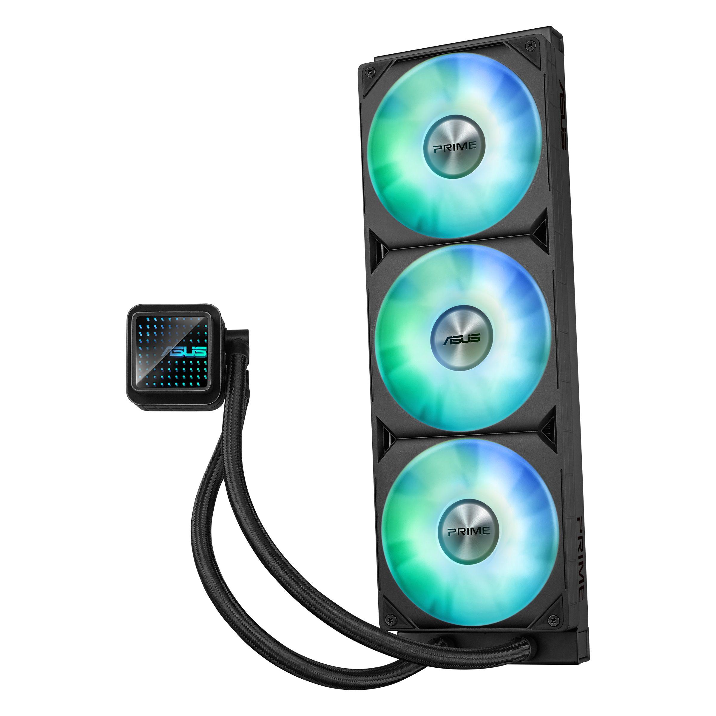 Sistema de Refrigeração Líquida Tudo-em-Um ASUS Prime LC 360 ARGB (120 mm - 3 ventoinhas - 2200 RPM - Preto), miniatura 3