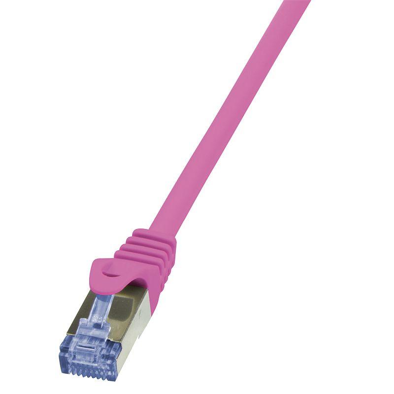 Cabo de Rede RJ45 LOGILINK CQ3089S (7,5 m - Cat6A - RJ-45 - Rosa)