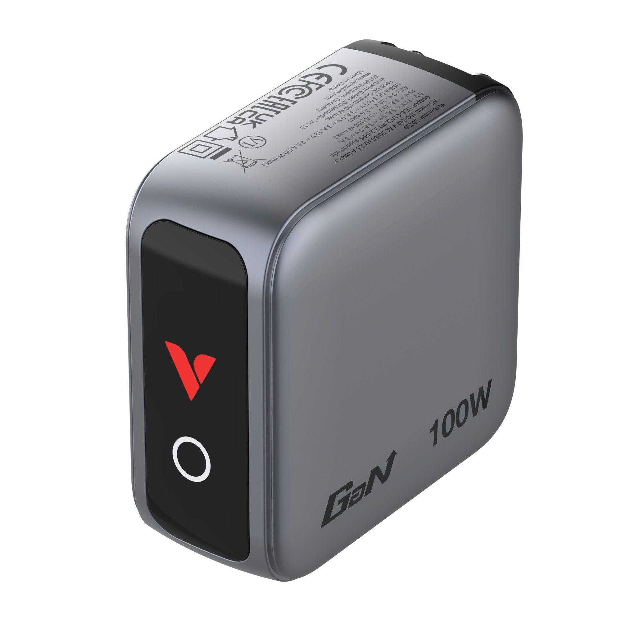 Carregador de Parede VERBATIM 30239 (100 W - Preto), miniatura 5
