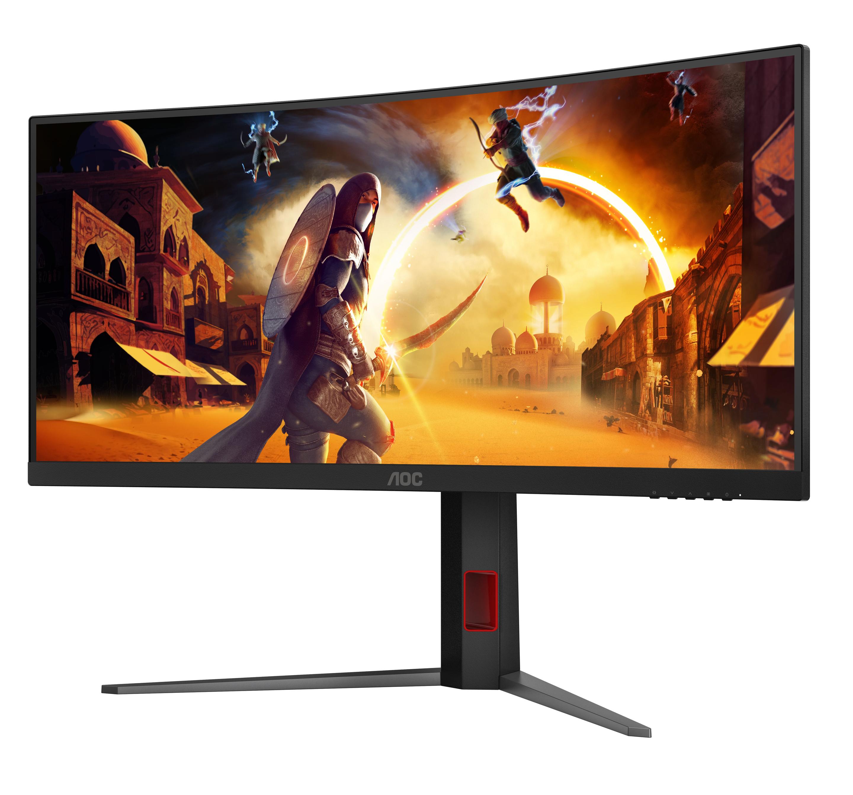 Monitor AOC CU34G4Z (34" - Fast VA - 240 Hz - Preto/Vermelho) — miniatura 9