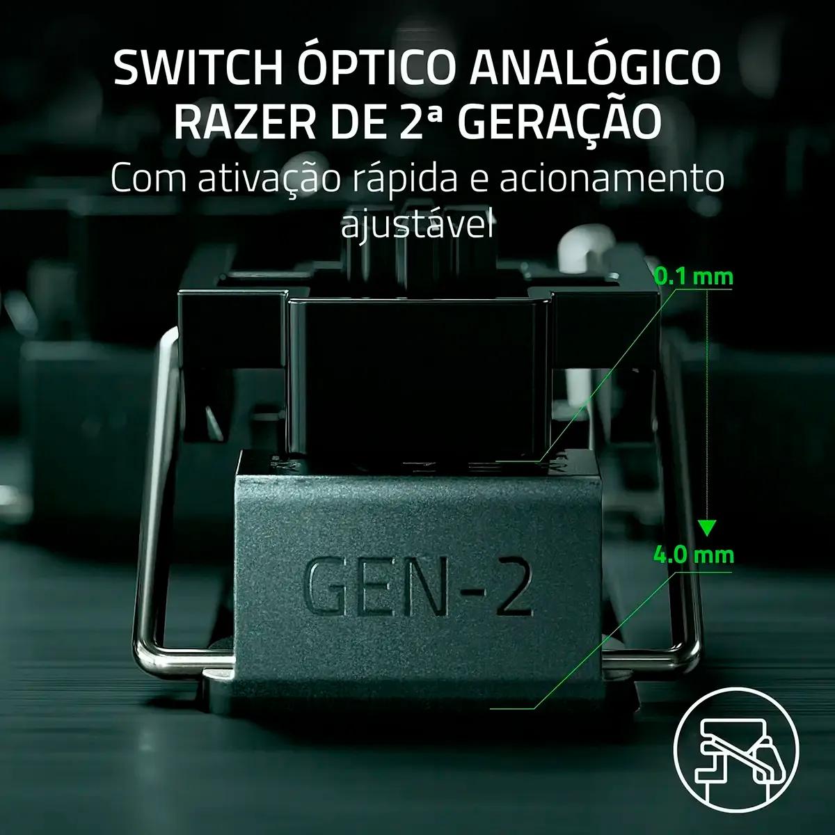Teclado RAZER Huntsman V3 Pro TKL Counter-Strike 2 Edition (Inglês - Teclas óticas - USB - Dourado/Amarelo) — miniatura 5