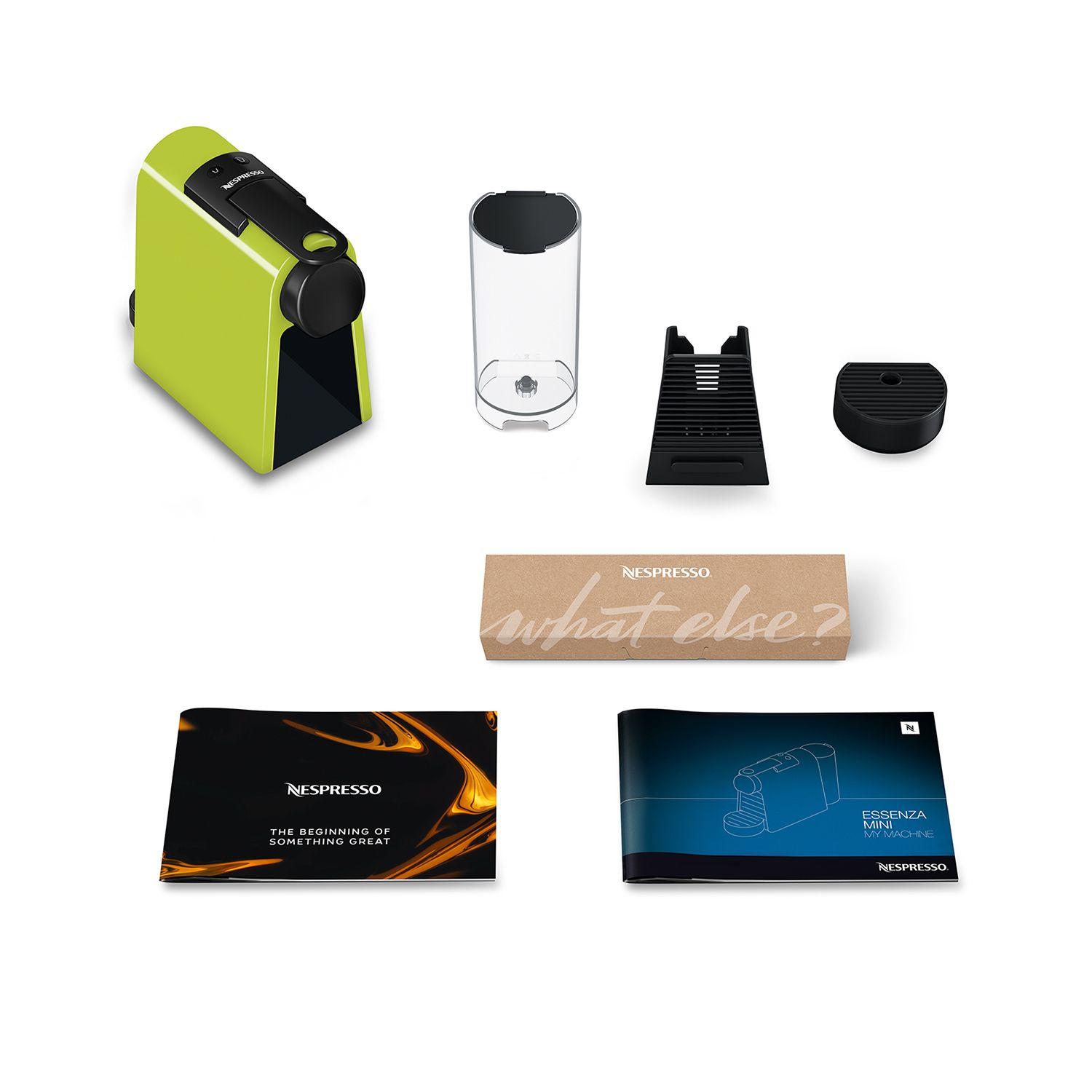 Máquina de Café de Cápsulas DELONGHI Essenza Mini EN85.L (Nespresso - 1150 W - 19 bar - Preto e Verde Lima) — miniatura 3