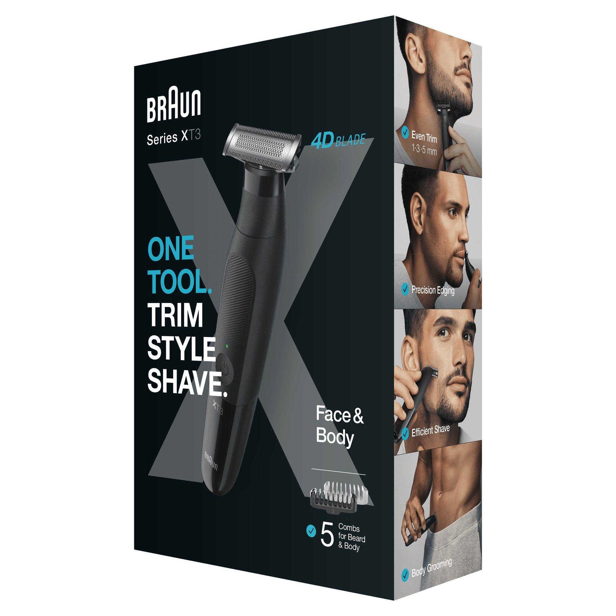 Aparador de Barba e Corpo BRAUN Series XT 3200 (Aço inoxidável - Preto), miniatura 3