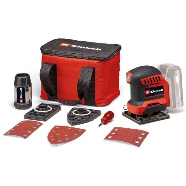 Lixadora Orbital EINHELL TE-OS 18/113 3X Li-Solo (101 x 113 mm - Preto/Vermelho), imagem 1
