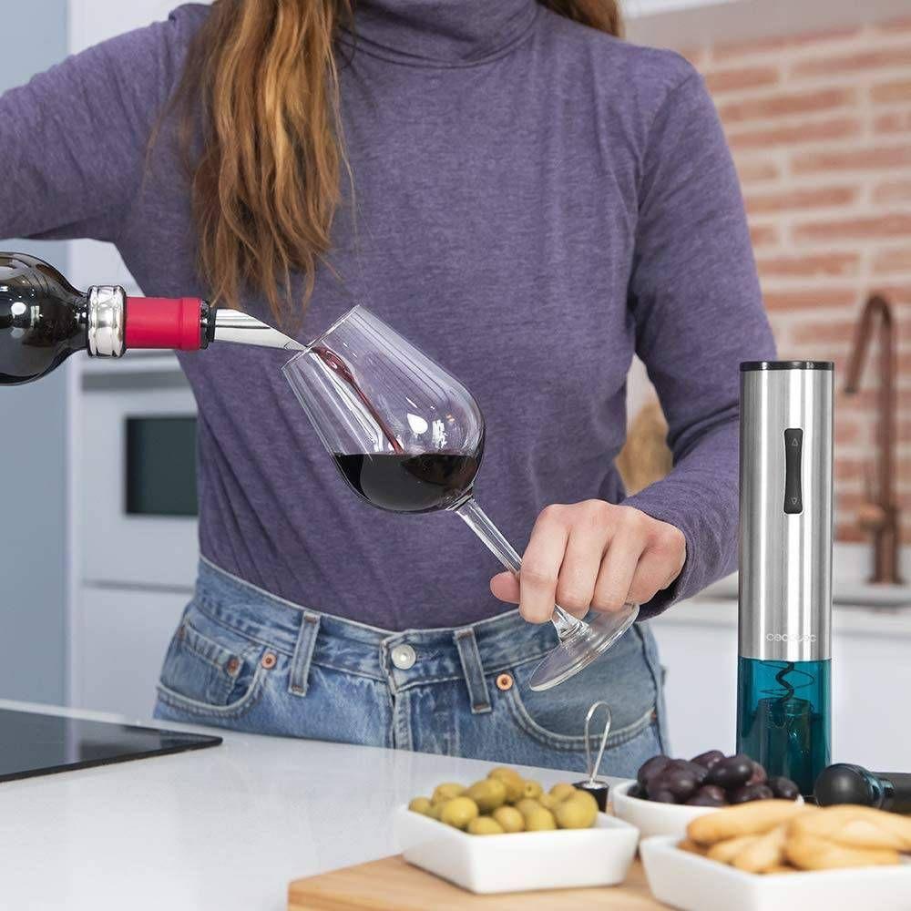 Saca-Rolhas Elétrico CECOTEC InstantCork 1000 Gourmet (Aço inoxidável - Inox/Azul) — miniatura 6
