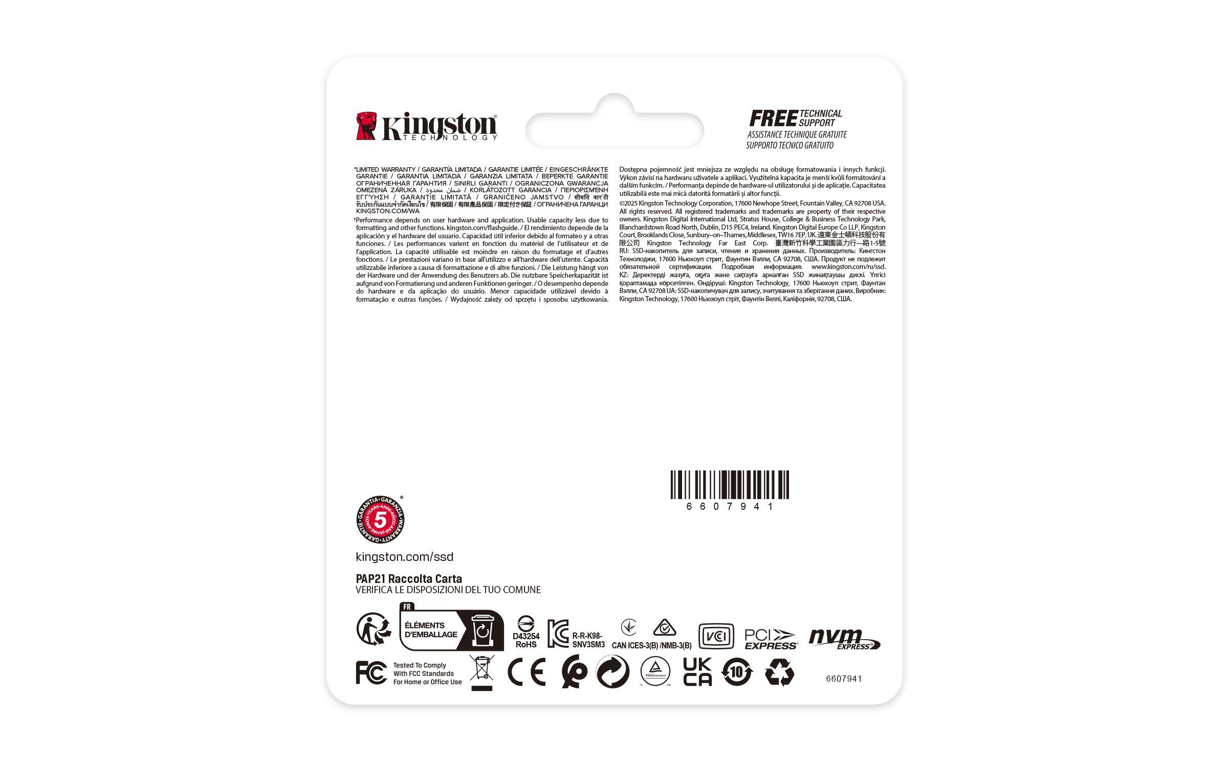 Disco SSD Interno KINGSTON NV3 (1 TB - M.2 - PCI Express 4.0 NVMe) — miniatura 4