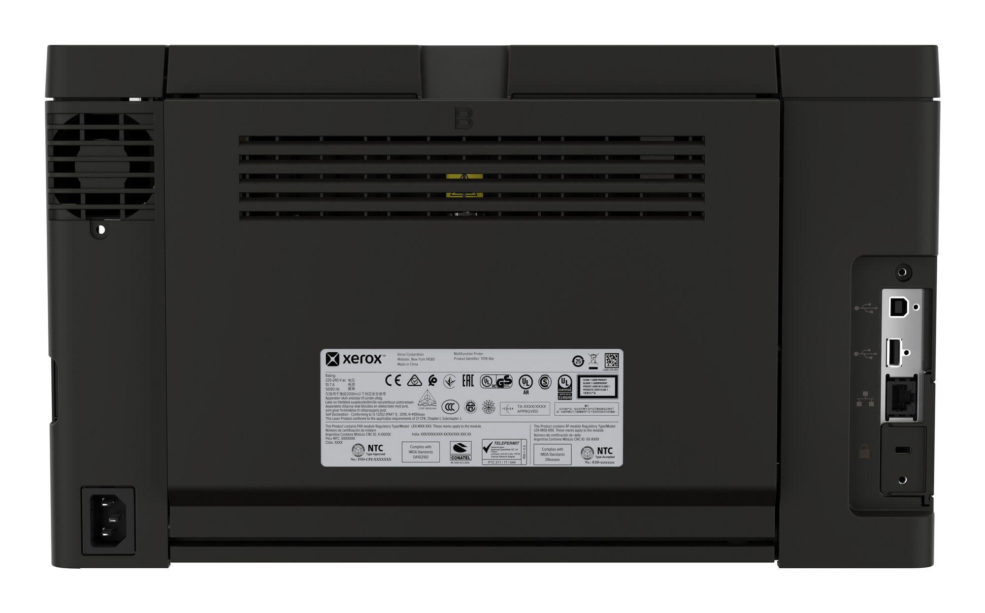 Impressora Laser a Cores XEROX C300 (A4 - 251 folhas - Wi-Fi, Ethernet - Branco/Preto), miniatura 3