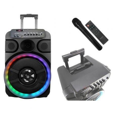 Coluna Trolley SUNSTECH Muscles 12 (40 W - Bluetooth - Preto)