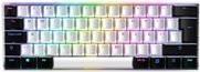 Teclado SHARKOON SKILLER SGK50 S4 (Português - Kailh Red - 60% - Branco/Preto)