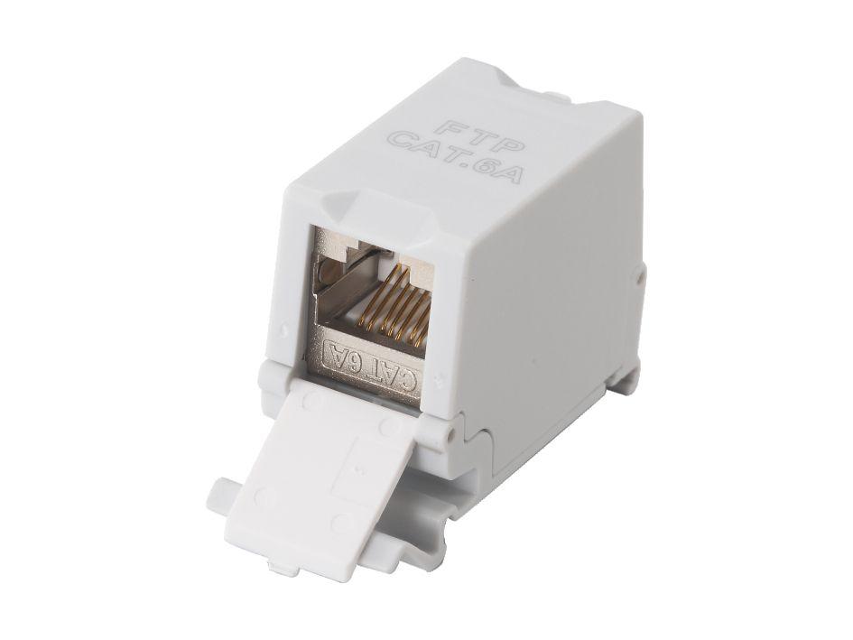 Módulo Keystone Blindado EQUIP 125581 (RJ-45 fêmea - Cat6A, Cat5e, Cat6 - Cinzento)