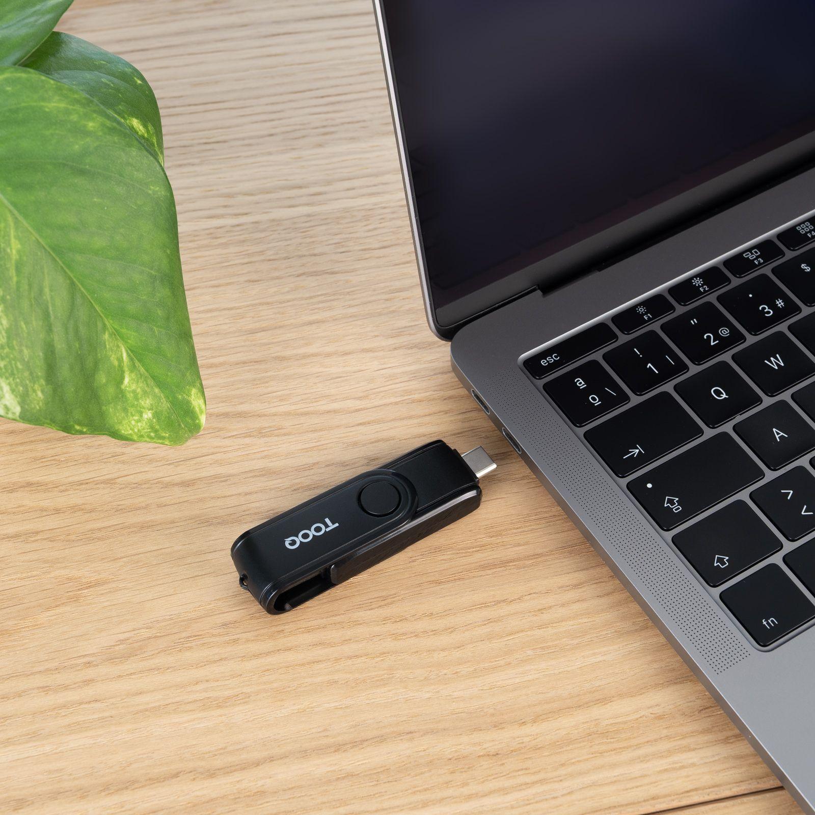Leitor de Cartões TOOQ TQR-3003B (USB-C 2.0, USB-A 3.0 - MicroSD - Preto), miniatura 5