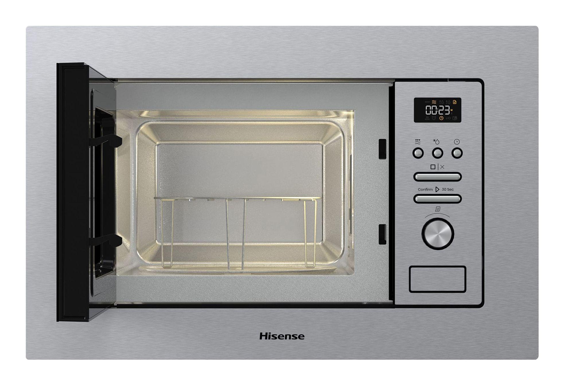 Micro-ondas de Encastre HISENSE BIM320G41X (800 W - 1000 W - 20 l - Aço inoxidável), miniatura 2