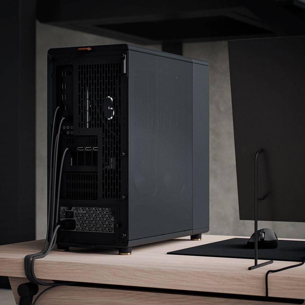 Caixa ATX FRACTAL DESIGN North Mesh FD-C-NOR1C-01 (ATX, Micro ATX, Mini-ITX - Midi Tower - Ferro e malha - Preto) — miniatura 5