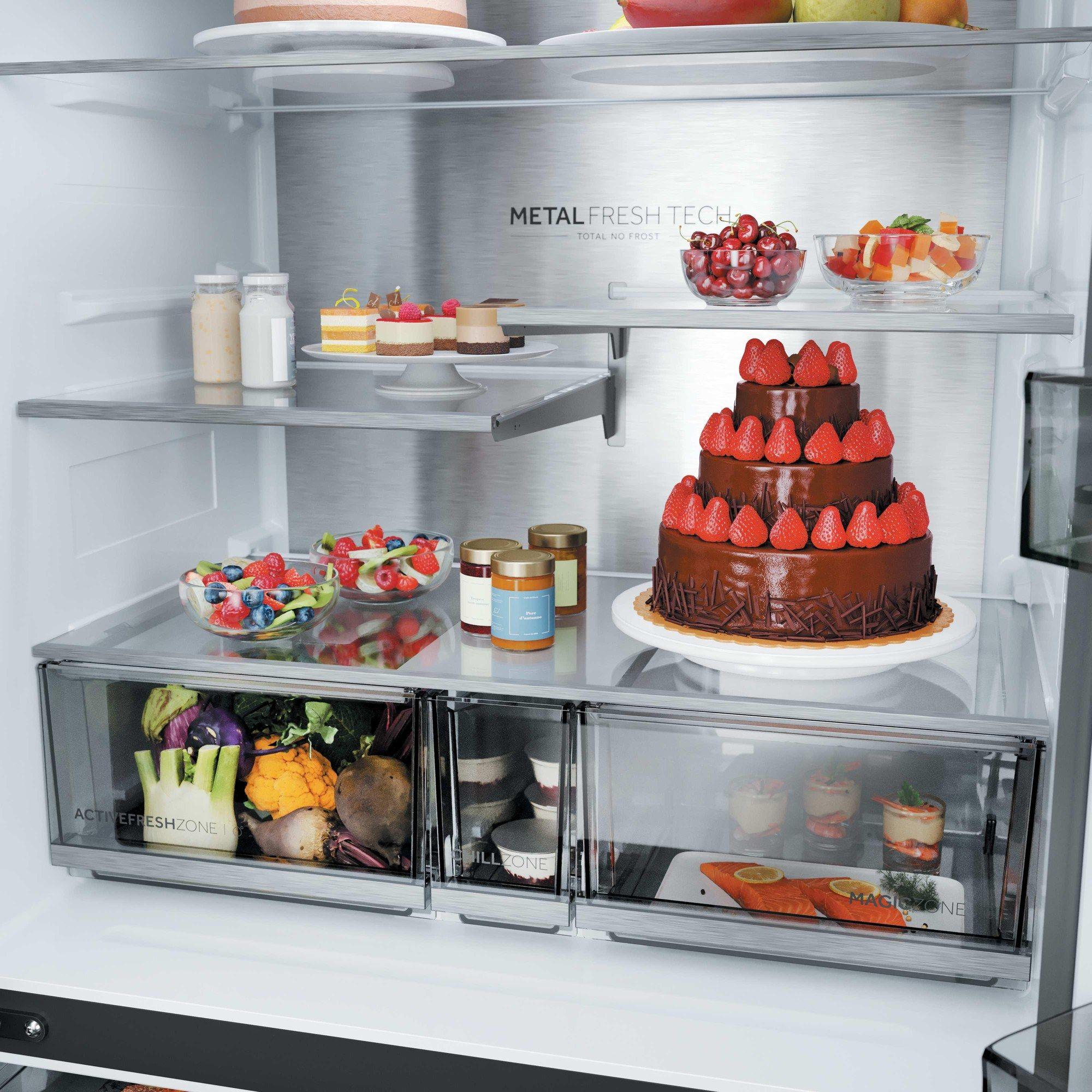 Frigorífico Americano Independente HAIER HFR59F18CWMM (700 L - hOn - 182,5x90,5x73,8 cm - Inox/Platina), miniatura 5