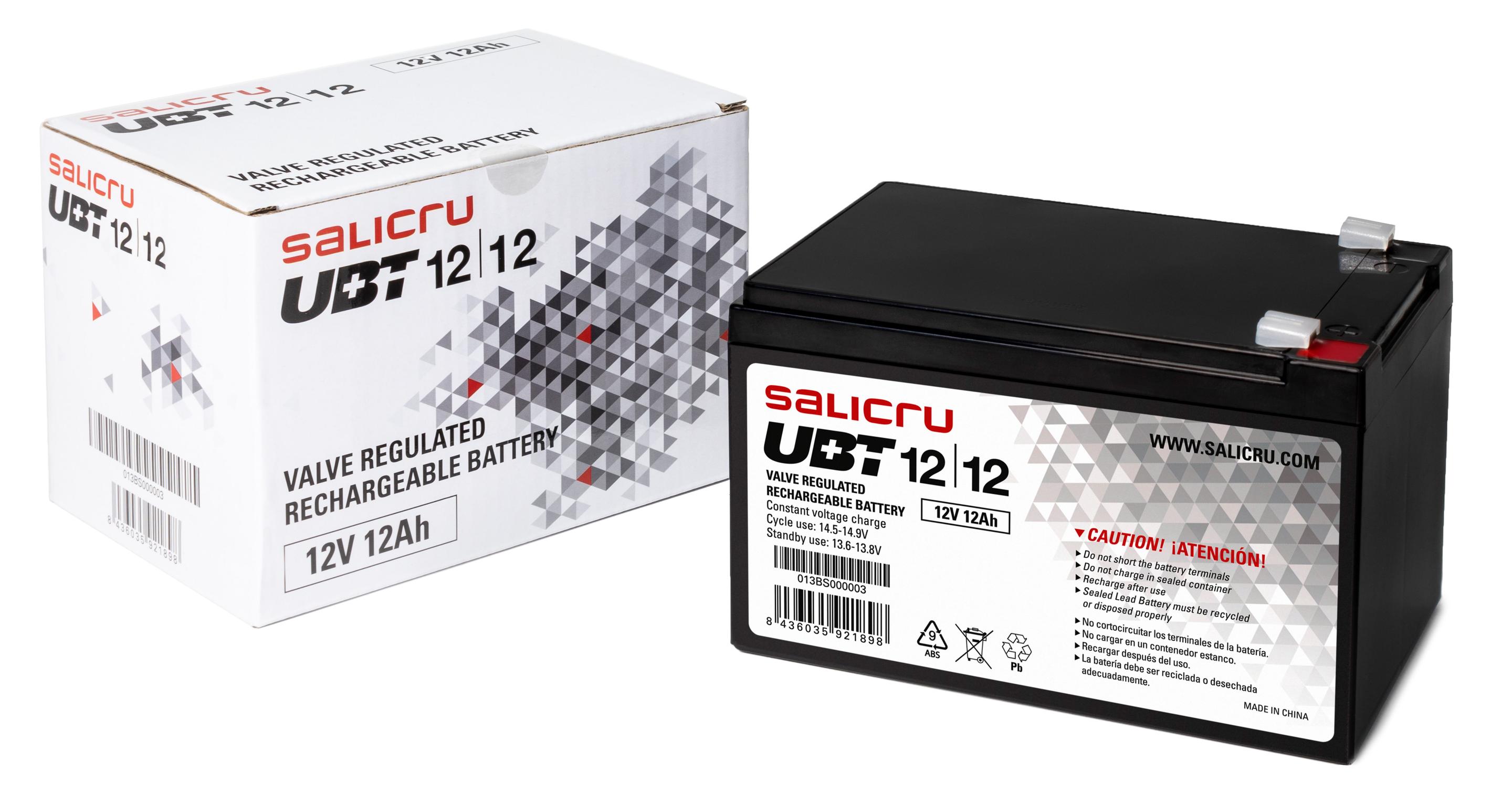 Bateria UPS SALICRU UBT 12/12 (Preto), miniatura 2